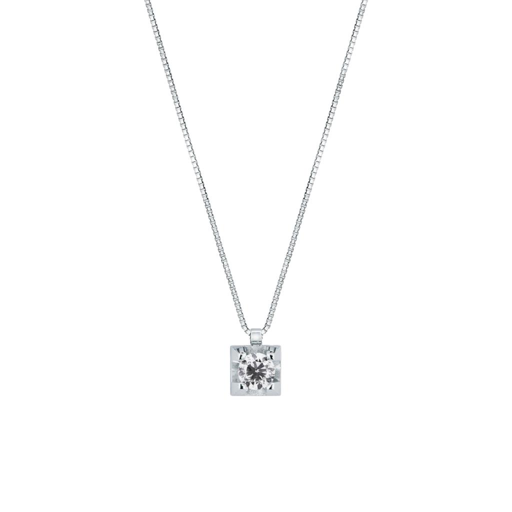 Girocollo con diamante 0,40ct in oro bianco Mirco Visconti - MIRCO VISCONTI