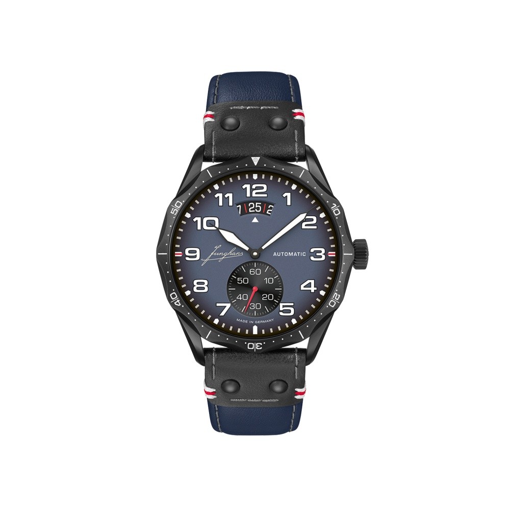 Junghans Meister Pilot Automatic Navy Blue 27-4397.00 Blu 34,0 mm - JUNGHANS