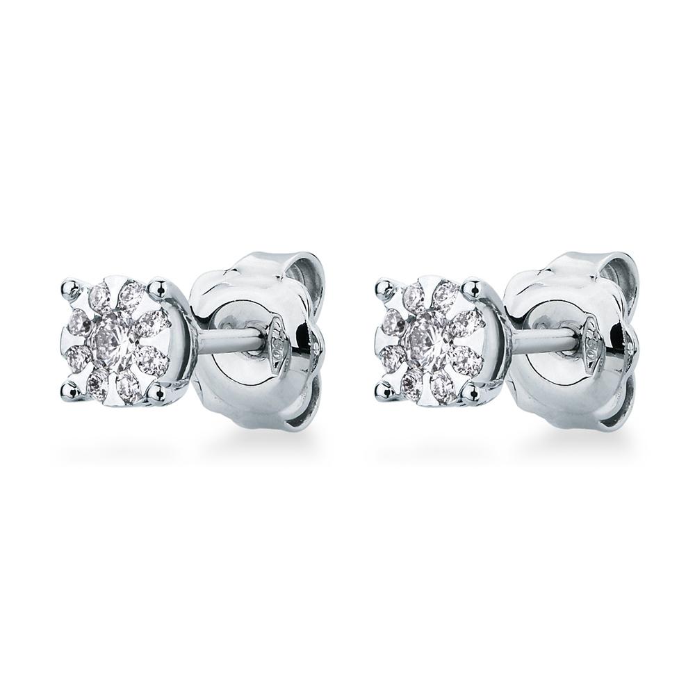  White gold multi-stone diamonds earrings 0,12ct Mirco Visconti - MIRCO VISCONTI