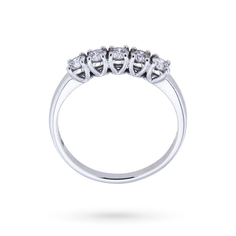  White gold riviera ring 5 diamonds ~0,47ct Mirco Visconti - MIRCO VISCONTI