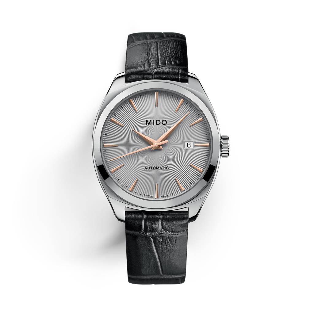 Mido Belluna Royal Gent rhodium 41mm watch - MIDO