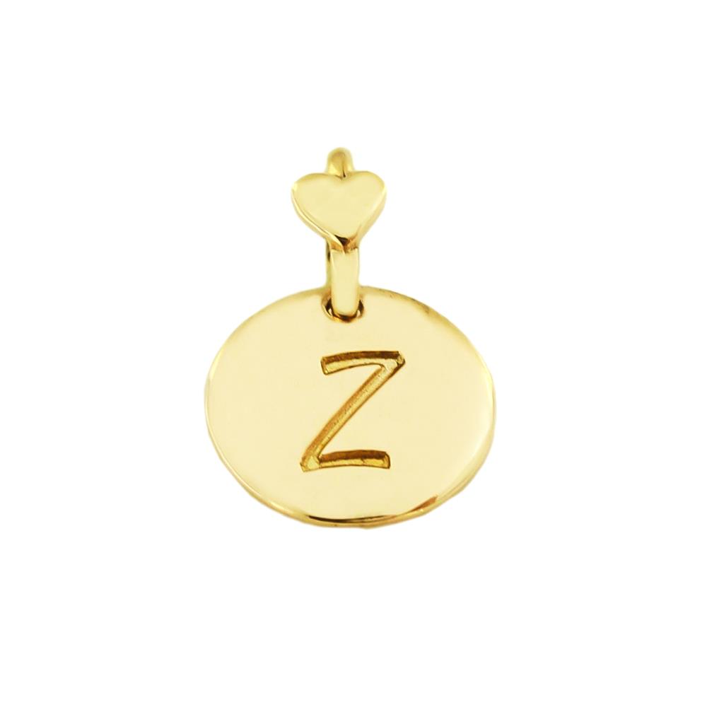 Letter Z Dodo Mariani 9kt Gold Pendant - DODO MARIANI