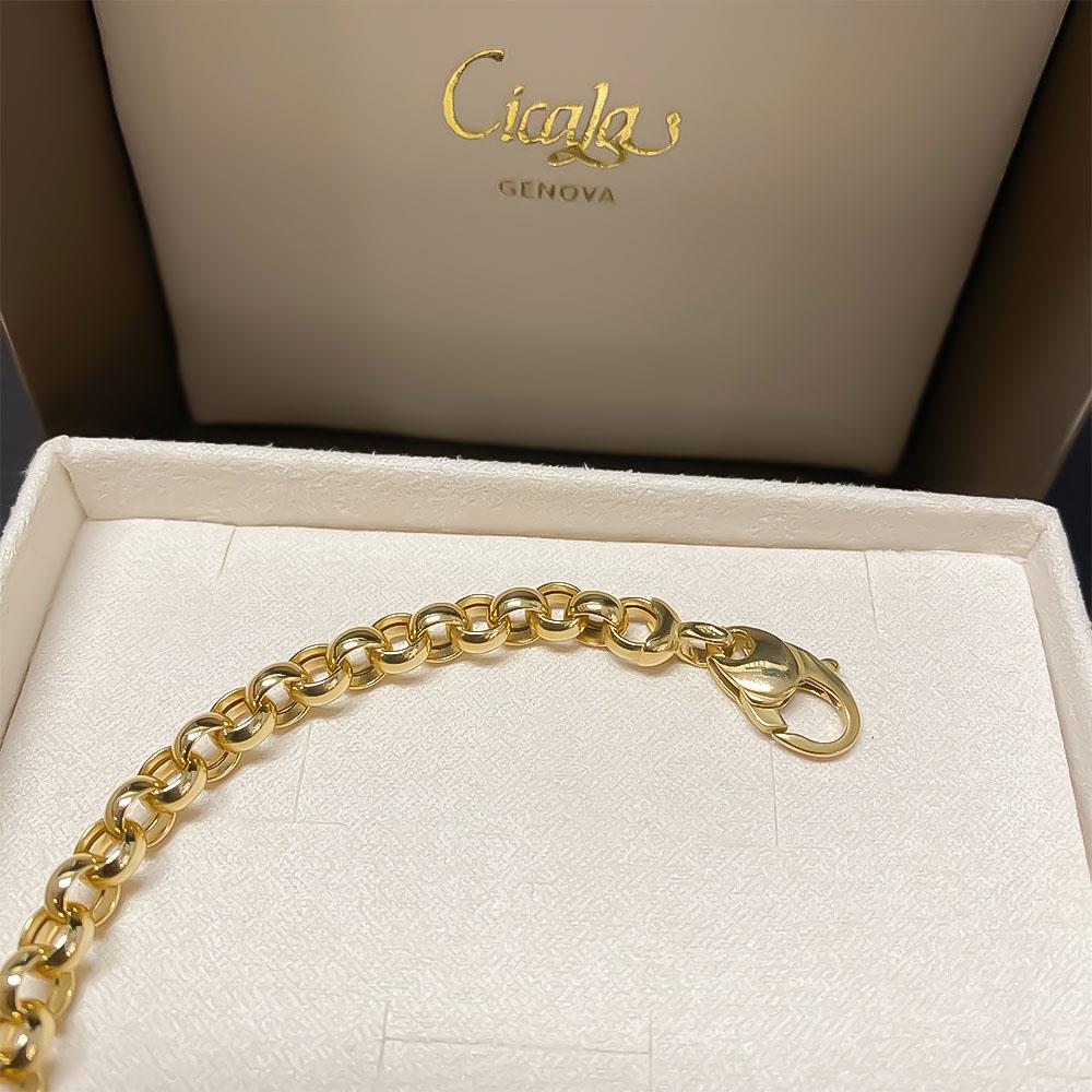  Bracciale rolò oro giallo 18kt 20cm - LUSSO ITALIANO