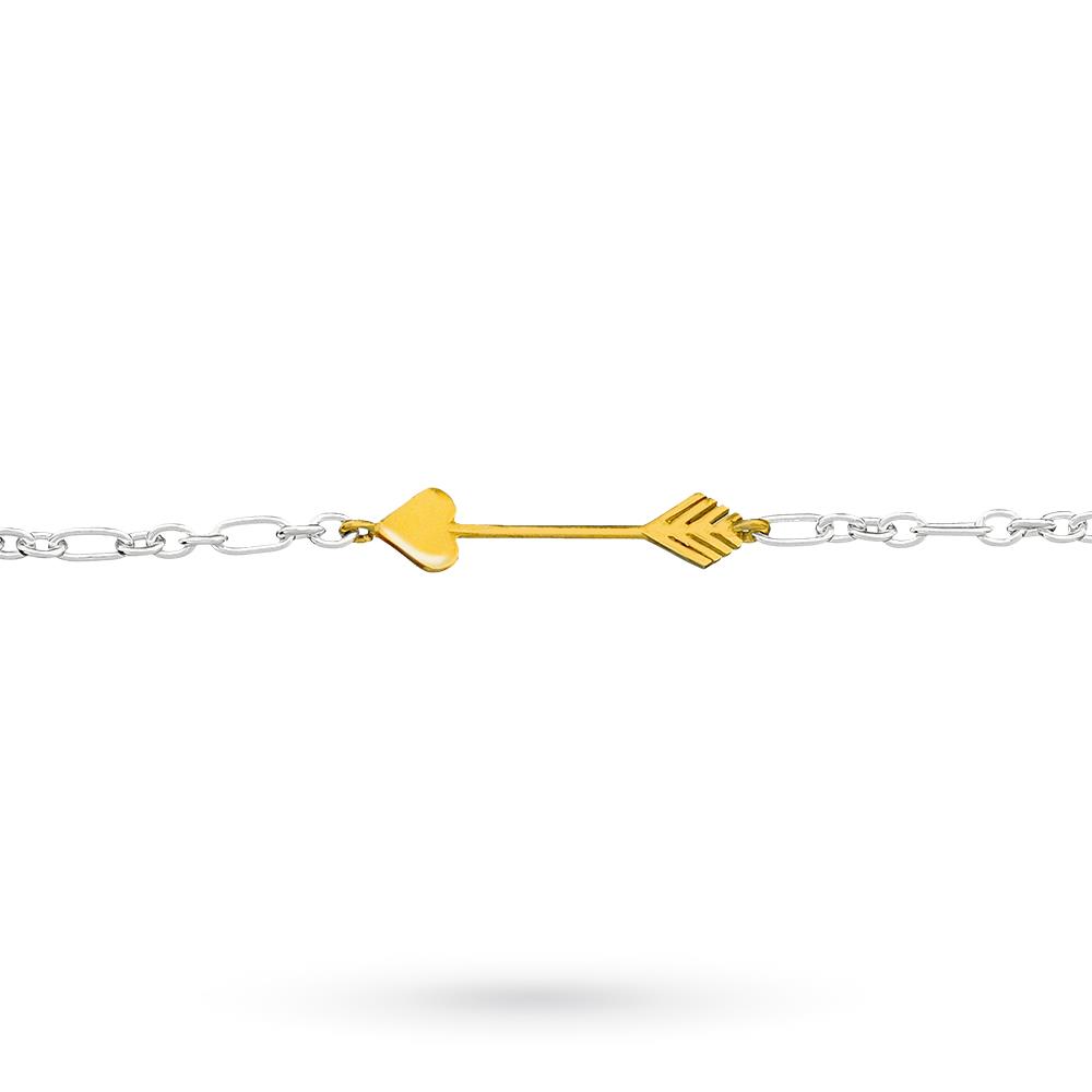 Bracciale Dodo Mariani argento freccia oro giallo 18cm - DODO MARIANI