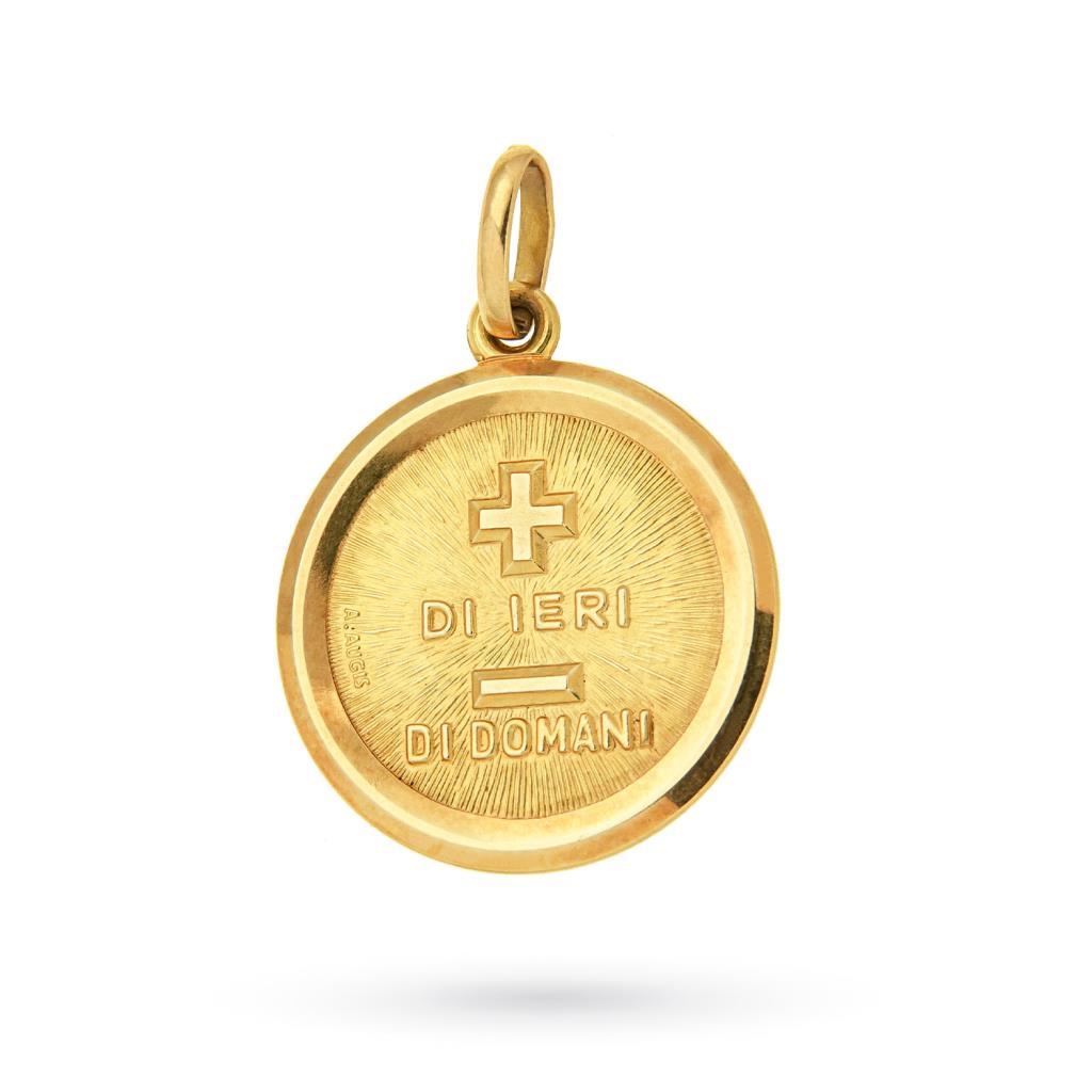 Ciondolo Medaglia dell'amore Unoaerre oro giallo 18kt - UNOAERRE