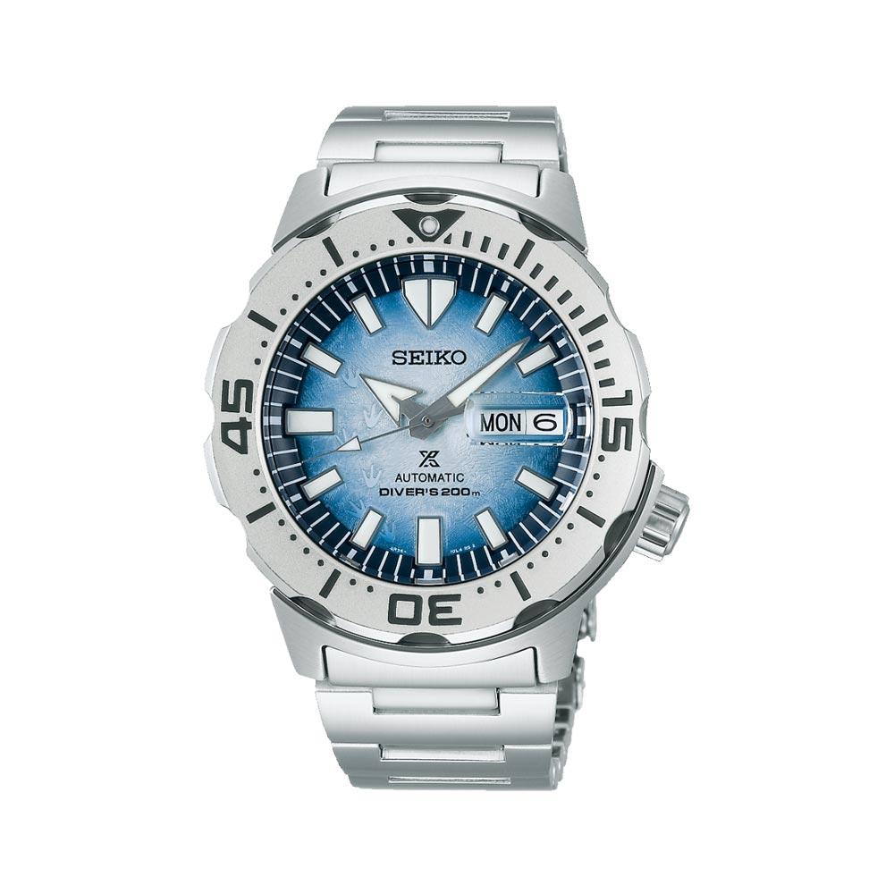 Seiko Prospex Anctartica in acciaio con quadrante color ghiaccio