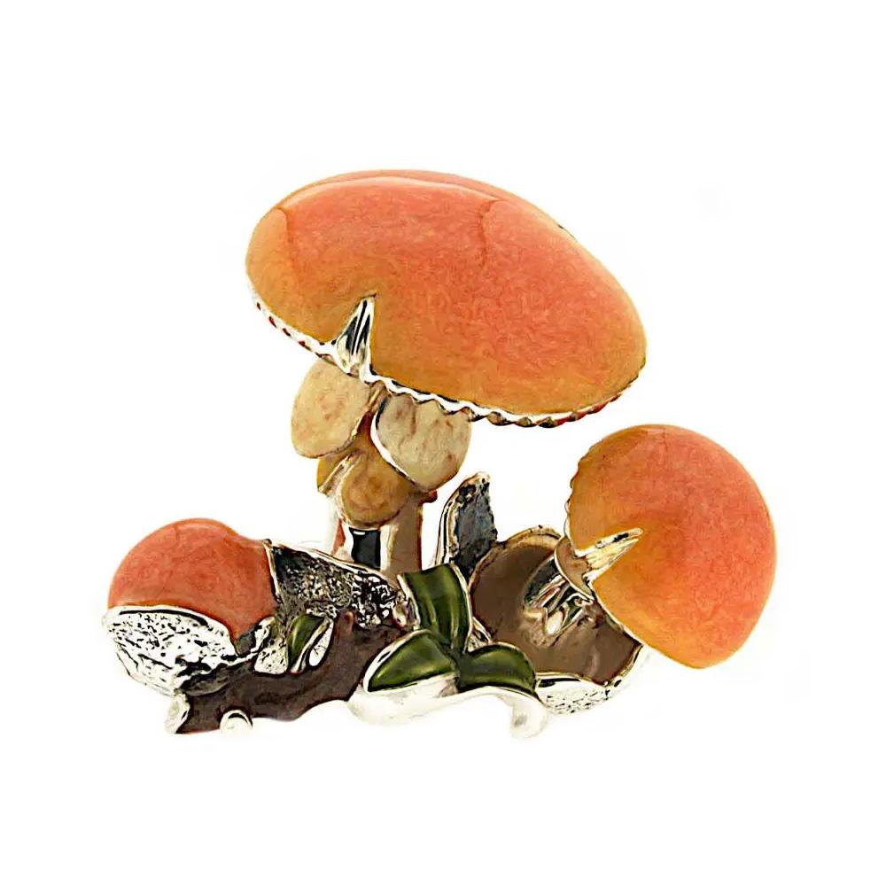  Enamelled ovule mushrooms ornament Saturnoo ST222 - SATURNO