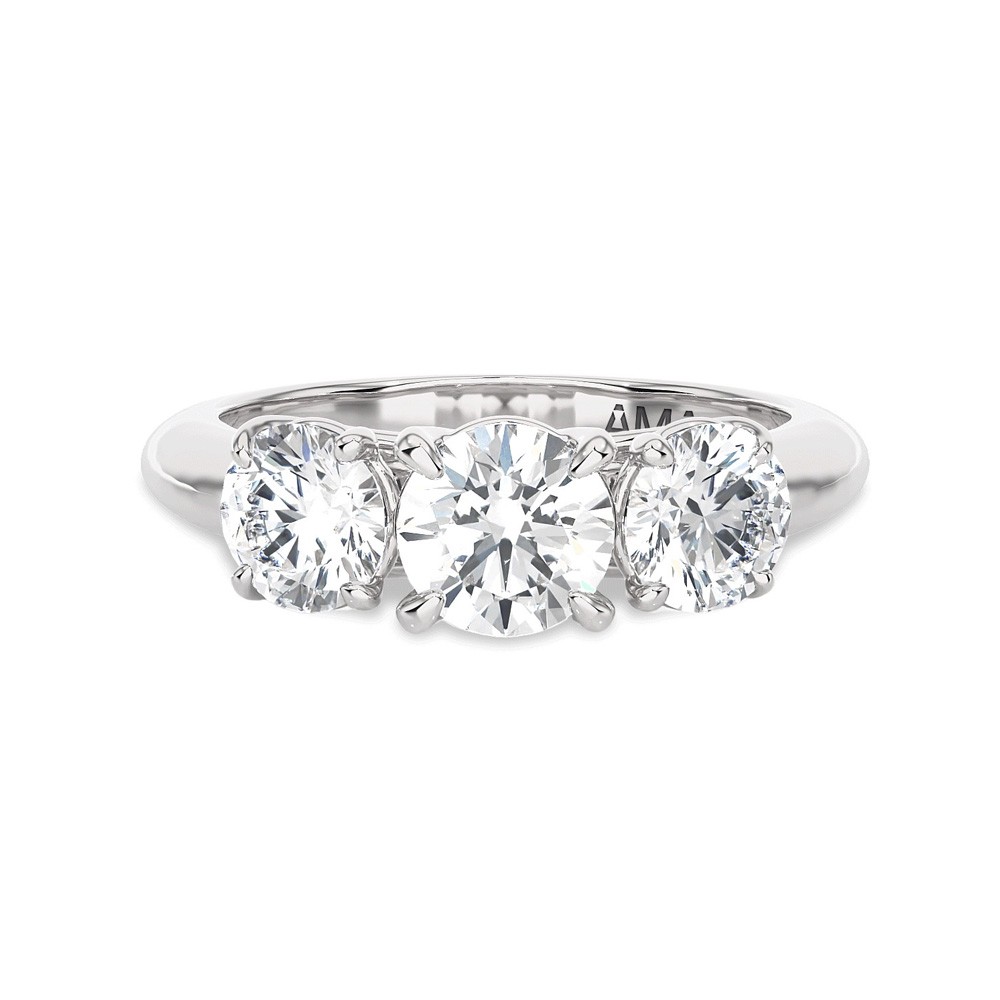  Trilogy oro bianco con diamanti ~1,7 Carati Lab-Grown - AMA