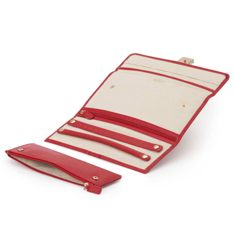  Wolf Jewellery Roll - Red - WOLF