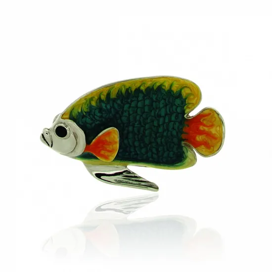 Pesce medio smaltato soprammobile ST227-2 - SATURNO