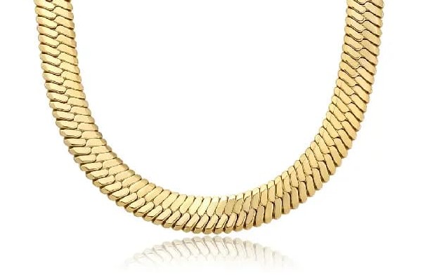 Catena oro maglia Snake
